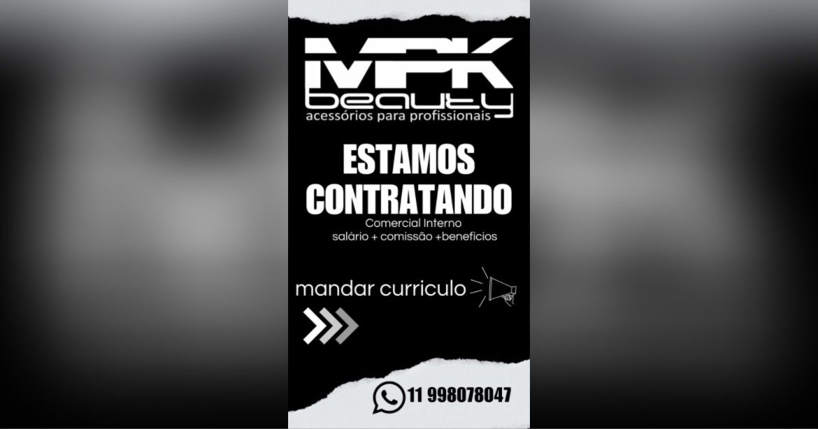 MPK Beauty anuncia vaga de emprego para moradores de São Roque e região