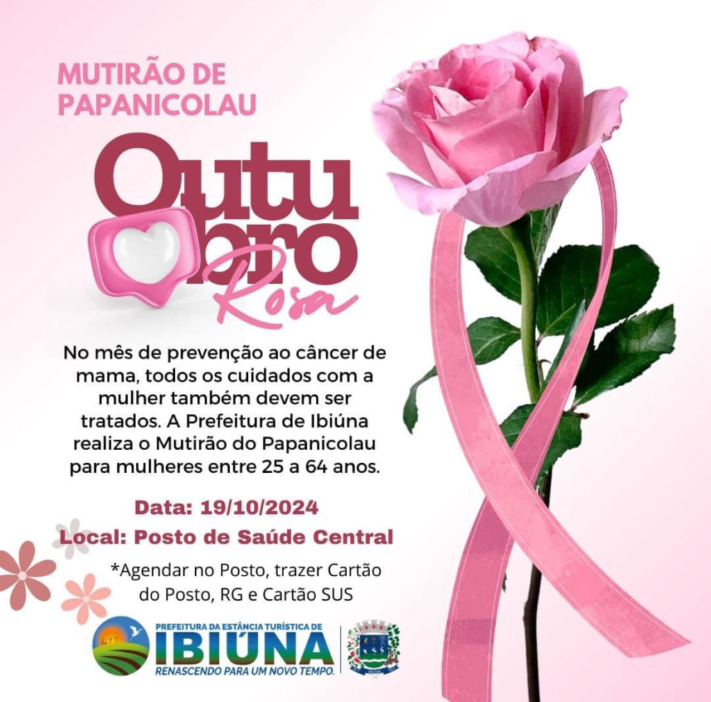 Prefeitura de Ibiúna realizará mutirão de exame preventivo no Outubro Rosa