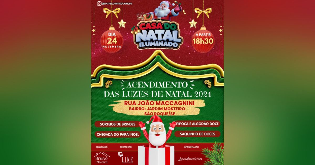 Casa Natal Iluminado será inaugurada neste domingo (24), no Jardim Mosteiro, em São Roque