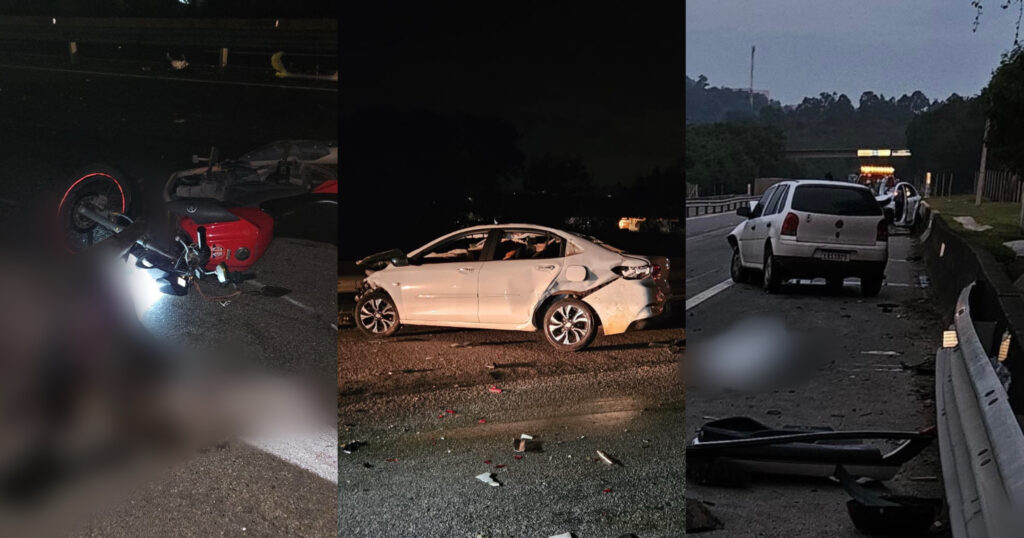 Novas imagens mostram a dimensão do acidente envolvendo cavalo na Raposo, um homem morreu e motociclista ficou ferido ao se chocar com o animal morto na pista