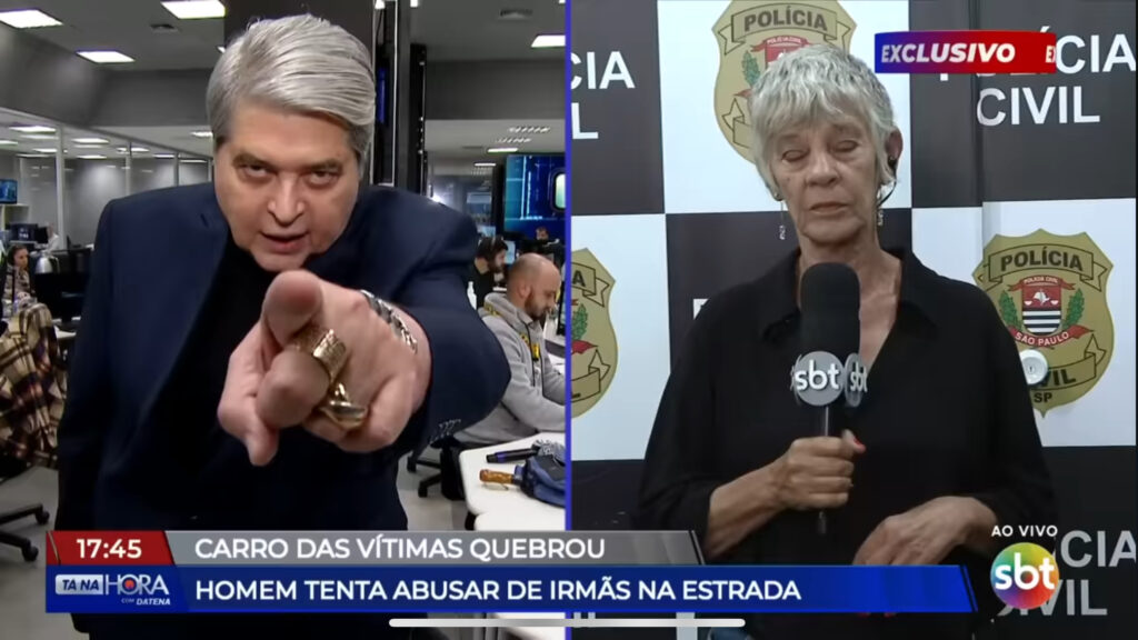 Tá na Hora com Datena repercute caso de Irmãs atacadas em rodovia entre São Roque e Araçariguama