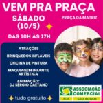Vem pra Praça terá mais uma edição neste sábado (10)